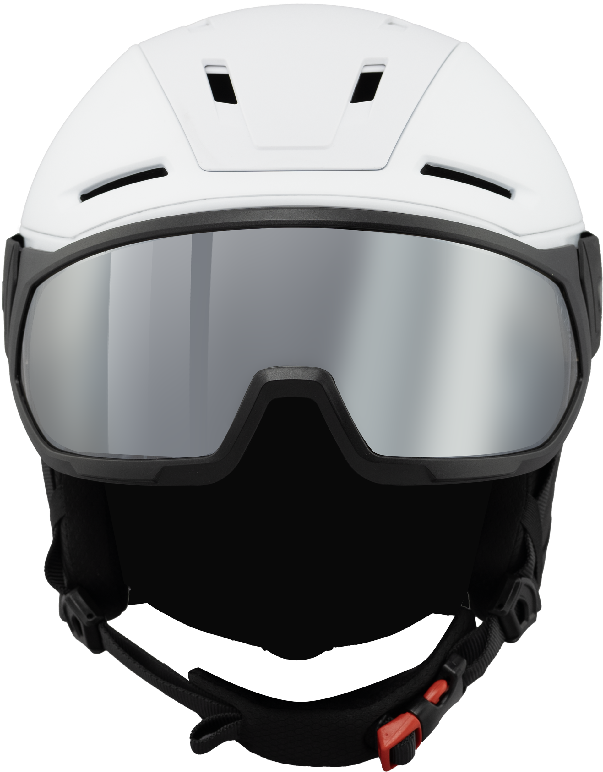Casco de esquí BLIZZARD W2W Edge Visor, blanco mate, lente naranja, S2